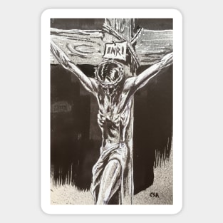 JESUS ON THE CROSS Sticker